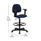 Flash Furniture Contemporary Drafting Chair, 20" L 42-3/4" H, Adjustable Padded, Fabric Seat BT-659-NVY-ARMS-GG - alternate 3